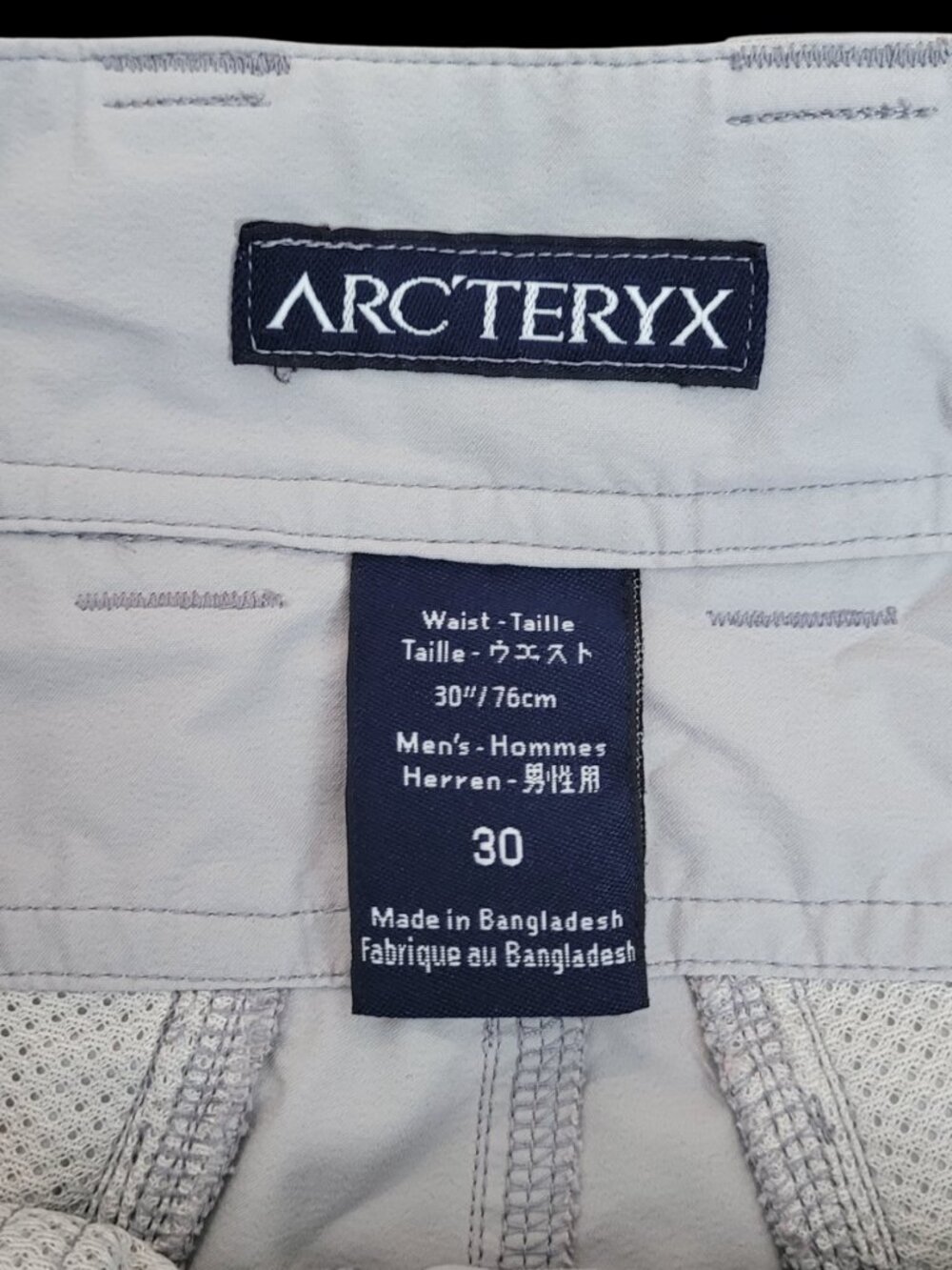 Arc'teryx Perimeter Shorts Gray Technical Hiking Shorts Sz 30 - Picture 5 of 7